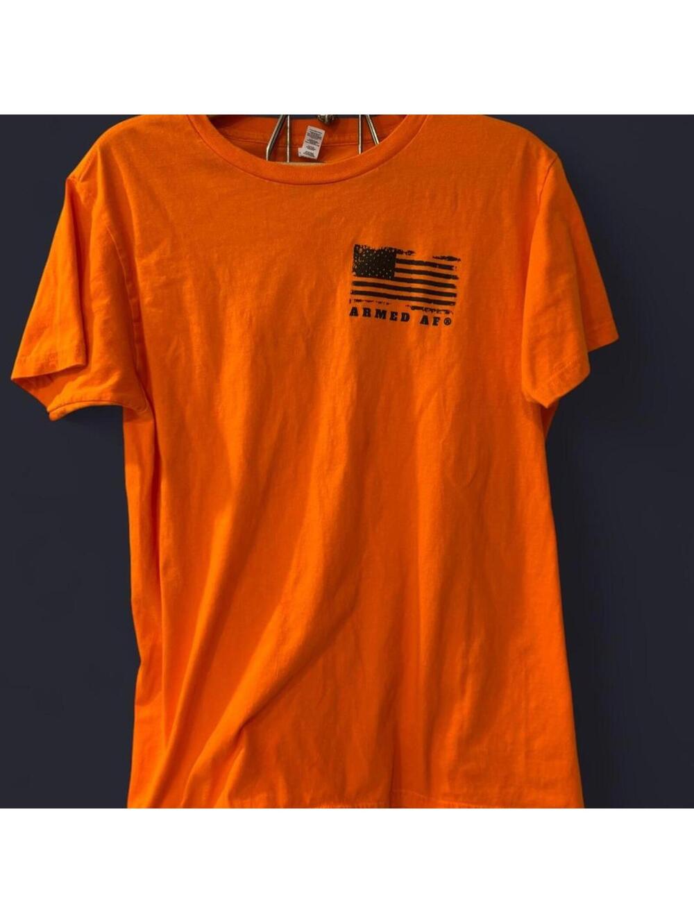 Armed AF Orange Graphic T-Shirt Size M